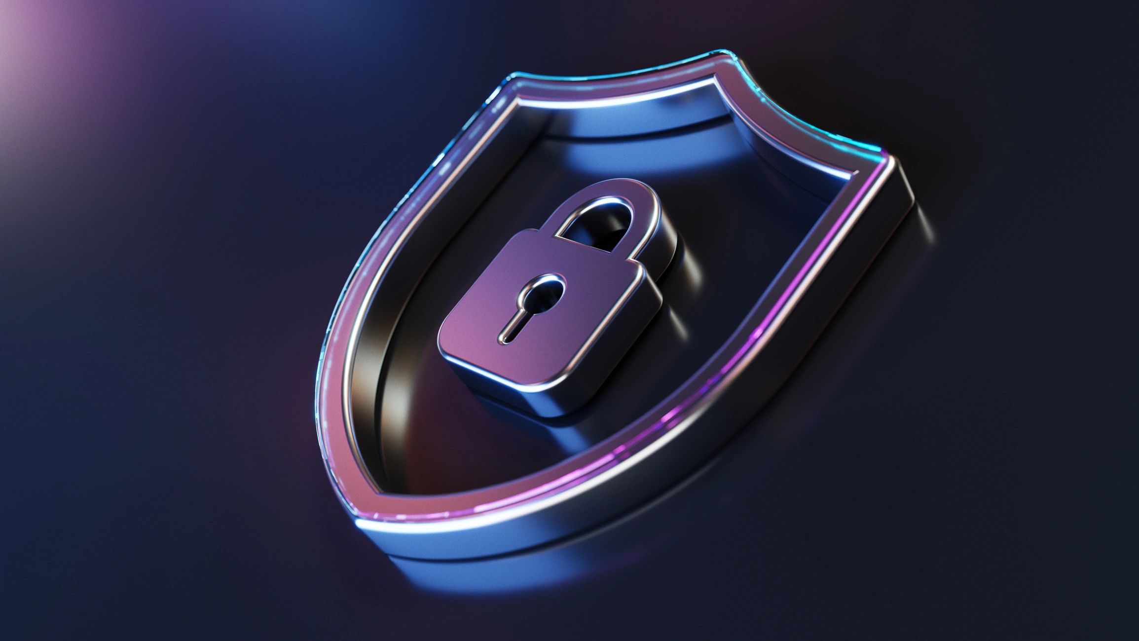 Cybersecurity shield image symbolizing wallet protection